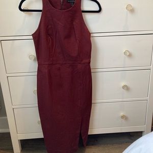 Banana republic burgundy pencil dress